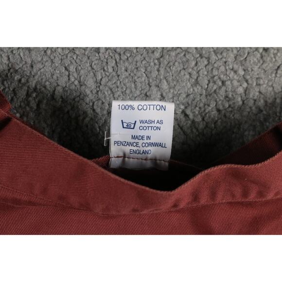 The Smock Shop Smock Red Brown S 34"-38" Pullover Fisherman Unisex Vintage 90s - Picture 4 of 6